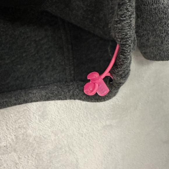 New Balance Women's Full Zip Fleece Jacket Gray Pink Zip Pockets Outdoors 3X - Picture 4 of 11